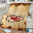 Kansas City Chiefs Sherpa Blanket - Brick Football Kansas City Soft Blanket, Warm Blanket