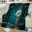 Miami Dolphins Try Sherpa Blanket - Football Nfl Trial Soft Blanket, Warm Blanket