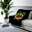 Chicago Blackhawks 2 Cozy Blanket - Hockey Nhl Esports Soft Blanket, Warm Blanket