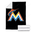 Miami Marlins Cozy Blanket - Baseball Florida Marlins Soft Blanket, Warm Blanket