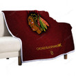Chicago Blackhawks Sherpa Blanket - Hc Hockey Team Nhl Leather  Soft Blanket, Warm Blanket