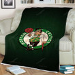 Boston Celtics Sherpa Blanket - Basketball Green Nba Soft Blanket, Warm Blanket