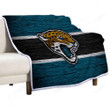 Jacksonville Jaguars Sherpa Blanket - Nfl American Conference Wooden American Football Soft Blanket, Warm Blanket
