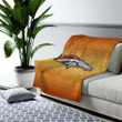 Denver Broncos Cozy Blanket - Abstract Nfl Usa Soft Blanket, Warm Blanket