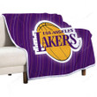 Los Angeles Lakers Sherpa Blanket - La Lakers Nba2001 Soft Blanket, Warm Blanket