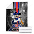 Chicago Cubs S7 Cozy Blanket - Baseball Champs Mickey Mouse Soft Blanket, Warm Blanket