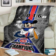 Chicago Cubs S7 Sherpa Blanket - Baseball Champs Mickey Mouse Soft Blanket, Warm Blanket