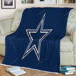 Dallas Cowboys  Sherpa Blanket - Blue Sports  Soft Blanket, Warm Blanket