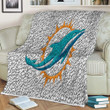 Dolphin Balls Sherpa Blanket - Dolphins Miami Nfl Soft Blanket, Warm Blanket