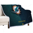 Miami Dolphins Nfl Miami Dolphins Sherpa Blanket -  Soft Blanket, Warm Blanket