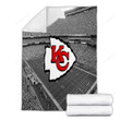 Kansas City Chiefs Cozy Blanket - Arrowhead Stadium American Football Team Kansas City Chiefs Soft Blanket, Warm Blanket