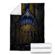 Denver Nuggets Cozy Blanket - Nba Black Stone Basketball Soft Blanket, Warm Blanket