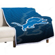 Detroit Lions Sherpa Blanket - Blue Cat Detriot Soft Blanket, Warm Blanket