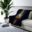 Denver Nuggets Cozy Blanket - Golden Nba Blue Metal  Soft Blanket, Warm Blanket