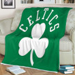 Boston Celtics Sherpa Blanket - White Boston  Soft Blanket, Warm Blanket