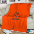 Denver Broncos Sherpa Blanket - Orange American Football Team Denver Broncos  Soft Blanket, Warm Blanket