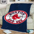 Boston Red Sox Sherpa Blanket - America Baseball Mlb Soft Blanket, Warm Blanket