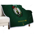 Boston Celtics Sherpa Blanket - Basketball Club Nba Basketball Soft Blanket, Warm Blanket