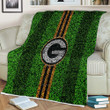Green Bay Packers Sherpa Blanket - Grass Football Lawn Soft Blanket, Warm Blanket