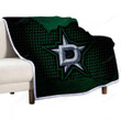 Dallas Stars Sherpa Blanket - Nhl Hockey Western Conference Soft Blanket, Warm Blanket