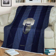 Memphis Grizzlies Sherpa Blanket - American Basketball Club Metal Blue Metal Mesh  Soft Blanket, Warm Blanket