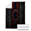 Chicago Bears Black Stone Cozy Blanket - Nfl Nfc  Soft Blanket, Warm Blanket