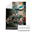 Miami Dolphins Cozy Blanket - Florida Football Nfl1002 Soft Blanket, Warm Blanket