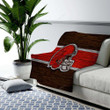 Cleveland Browns Cozy Blanket - Nfl Wooden American Football  Soft Blanket, Warm Blanket