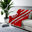 Cincinnati Reds Cozy Blanket - Mlb Red White Abstraction Baseball Soft Blanket, Warm Blanket