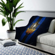 Dallas Mavericks Cozy Blanket - Golden Nba Blue Metal  Soft Blanket, Warm Blanket