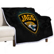 Jaguars  Sherpa Blanket - Jacksonville Jacksonville Jaguars Jaguars Back Dro Soft Blanket, Warm Blanket