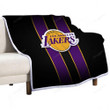 Los Angeles Lakers Sherpa Blanket - Basketball Los Angeles Nba1001 Soft Blanket, Warm Blanket