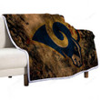 Football Sherpa Blanket - Los Angeles Rams1015  Soft Blanket, Warm Blanket