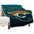 Jacksonville Jaguars Sherpa Blanket - Cat Florida Football Soft Blanket, Warm Blanket