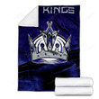 Los Angeles Kings Cozy Blanket - Crown Hockey Nhl Soft Blanket, Warm Blanket