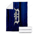 Detroit Tigers Cozy Blanket - Grunge Baseball Club Mlb Soft Blanket, Warm Blanket