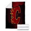Calgary Flames Cozy Blanket - Nhl Hockey Western Conference Soft Blanket, Warm Blanket