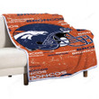 Denver Broncos Sherpa Blanket - Broncos Denver Football2004 Soft Blanket, Warm Blanket