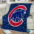 Chicago Cubs1003 Sherpa Blanket -  Soft Blanket, Warm Blanket