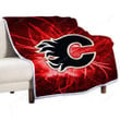 Calgary Flames Sherpa Blanket - Hockey Nhl Sport Soft Blanket, Warm Blanket