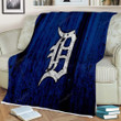 Detroit Tigers Sherpa Blanket - Grunge Baseball Club Mlb Soft Blanket, Warm Blanket