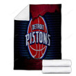 Detroit Pistons Cozy Blanket - Nba Basketball Eastern Conference Soft Blanket, Warm Blanket