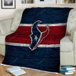 Houston Texans Sherpa Blanket - Nfl Wooden American Football  Soft Blanket, Warm Blanket