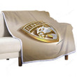 Florida Panthers Sherpa Blanket - American Hockey Club Nhl Golden Silver Soft Blanket, Warm Blanket