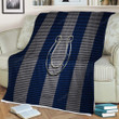 Indianapolis Colts Sherpa Blanket - American Football Club Metal White-Blue Metal Mesh  Soft Blanket, Warm Blanket