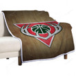 Milwaukee Bucks Sherpa Blanket - Giannis Symbol Basketball2002 Soft Blanket, Warm Blanket