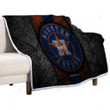 Houston Astros Sherpa Blanket - Mlb Baseball Usa Soft Blanket, Warm Blanket