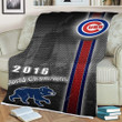 Chicago Cubs 2016 Sherpa Blanket - Baseball Champs Mlb Soft Blanket, Warm Blanket