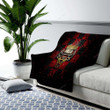 Chicago Bulls Cozy Blanket - Glitter Nba Red Black Checkered  Soft Blanket, Warm Blanket