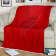 Detroit Red Wings Sherpa Blanket - Hockey Ice Hockey Nhl Soft Blanket, Warm Blanket